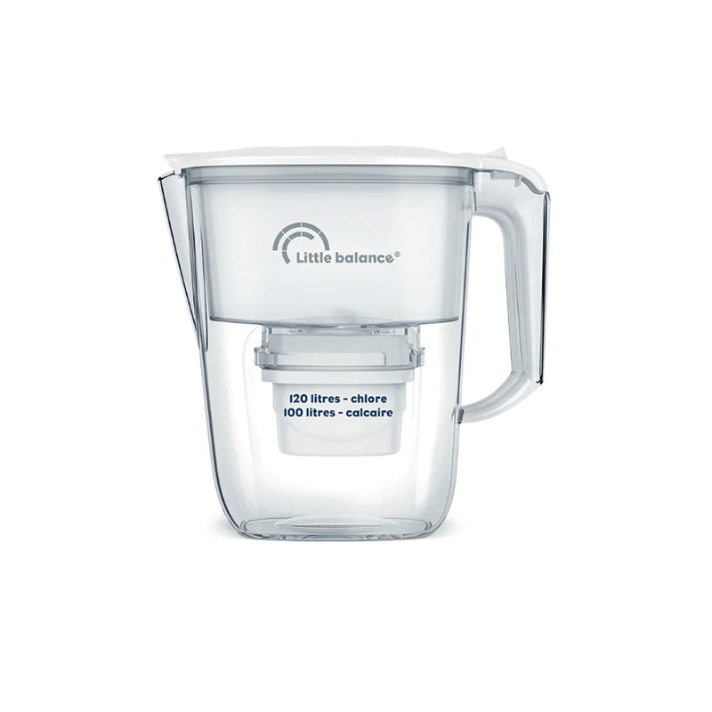 Carafe filtrante blanche de 1,2L Little Balance