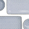 Set de 4 assiettes en porcelaine et 2 paires de baguette Tokyo Design