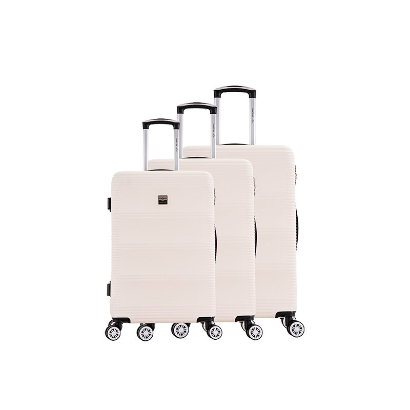 Set de 3 valises 8 roues ABS Écru France bag