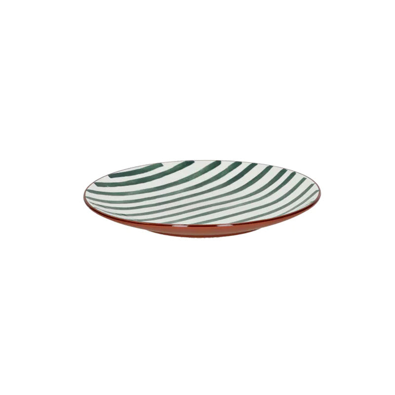 Assiette à dessert en porcelaine 20,3 cm vert Mykonos Pomax