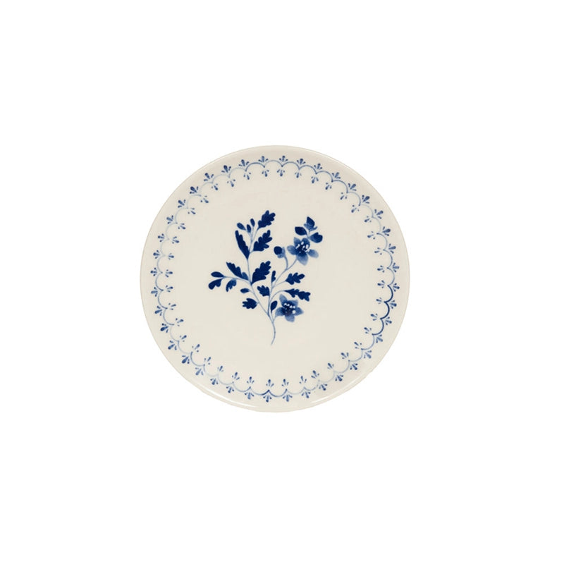 Assiette à dessert bleu en grès 21cm Appoline Table Passion