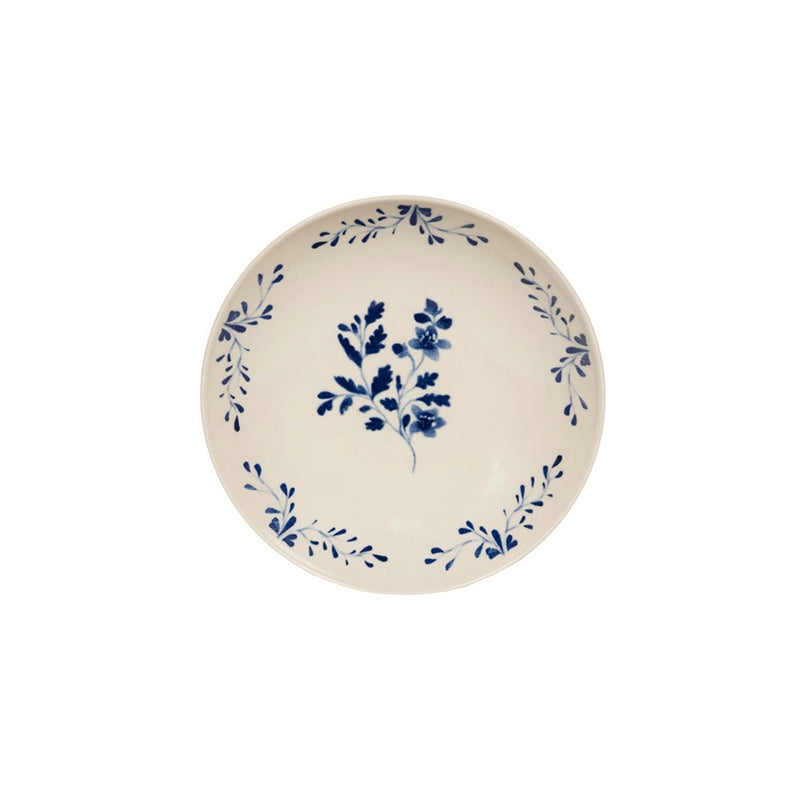 Assiette calotte bleu en grès 22cm Appoline Table Passion