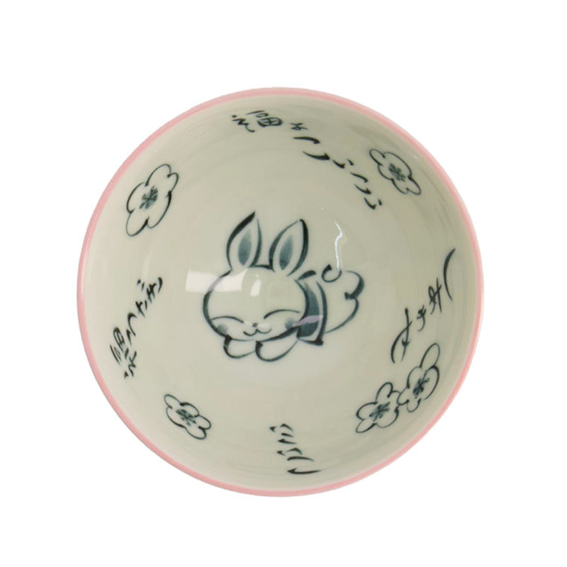 Bol à riz Kawaii lapin rose 300ml Tokyo Design