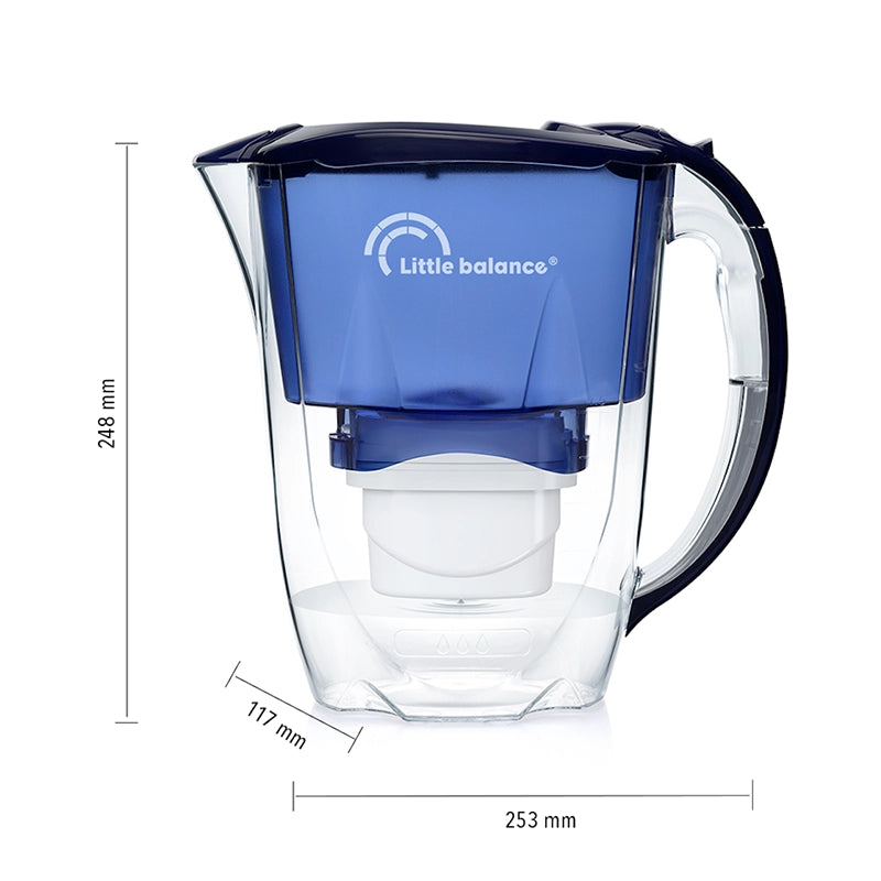 Carafe filtrante blanche de 1,4L Little Balance