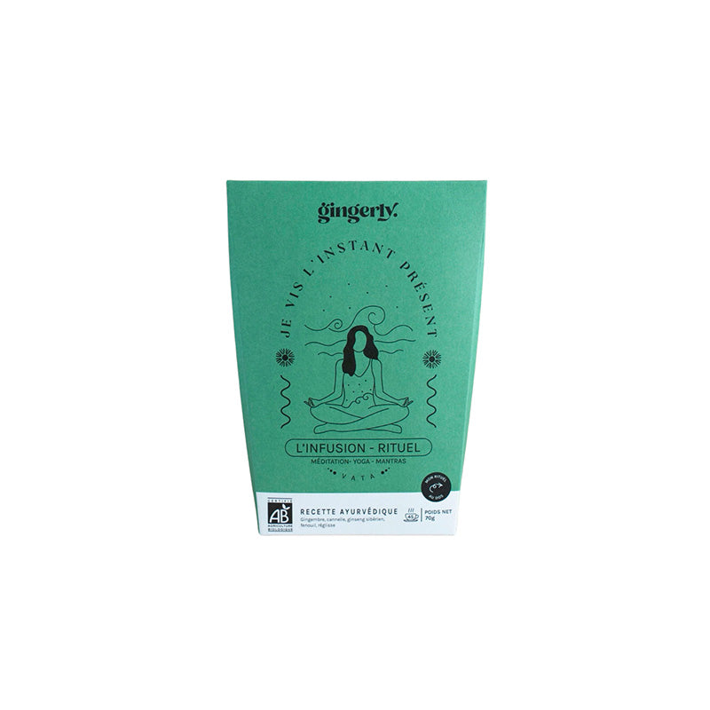 Infusion en vrac 70g Je vis l'instant présent Gingerly