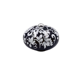 Poignée cocotte Fleur noire
