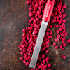 Râpe zesteur rouge grenade