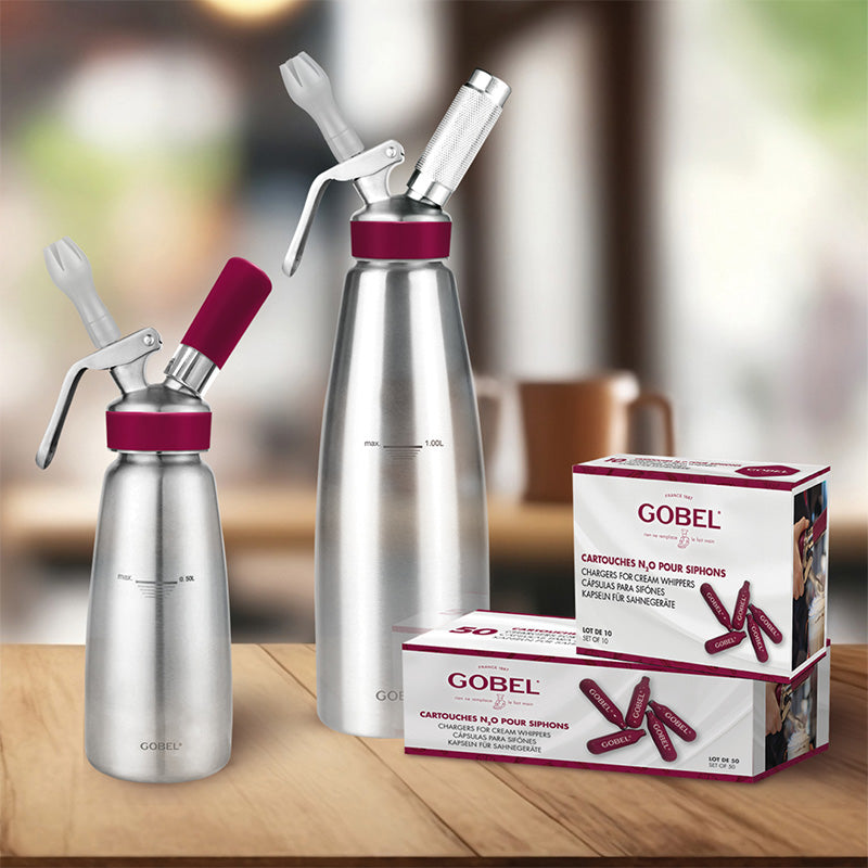 Siphon professionnel en inox 1L Gobel