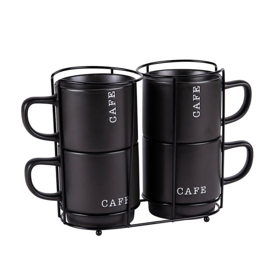 Tour de 4 mugs à café 39cl